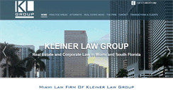 Desktop Screenshot of kleinerlawgroup.com