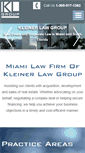Mobile Screenshot of kleinerlawgroup.com